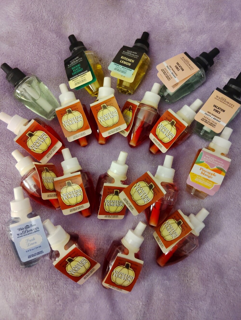 19PC All New/Rare HTF Bath & Body Works Wallflower Refill Bundle Assorted Scents
